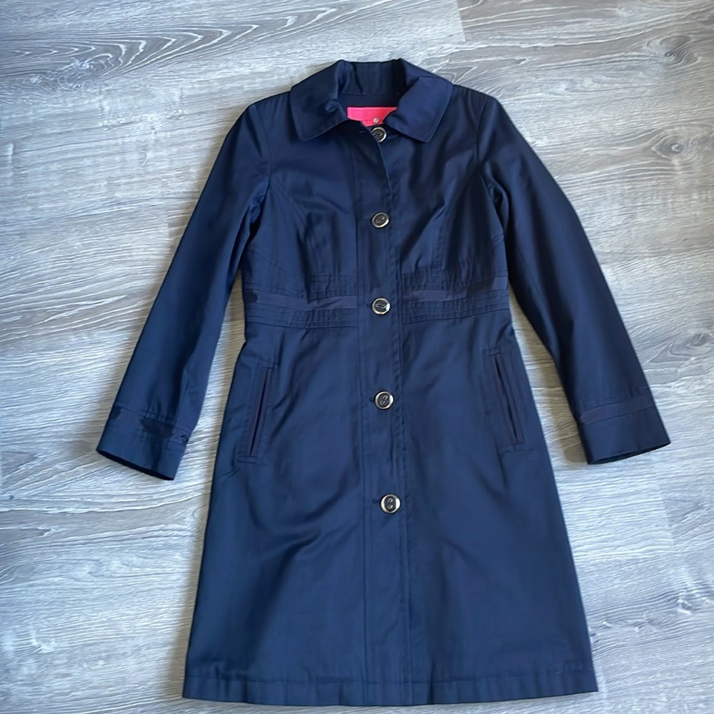 Ivanka Trump Navy trench coat